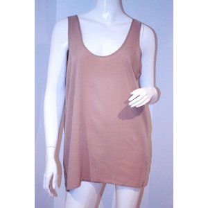 BROCHU WALKER Beige TANK Loose TOP Light BEIGE 100% Viscose Large